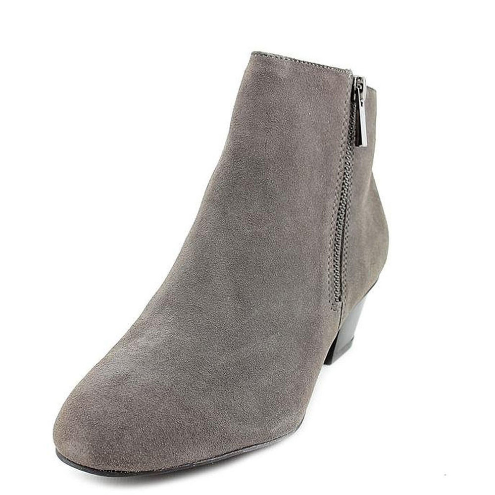 Alfani Sicilla Mid Heel Booties Grey Suede 10M